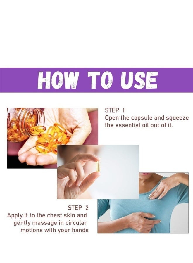 EELHOE Bust Capsules - Breast Care Firming and Nourishing Body Capsules 30pcs - Image 2